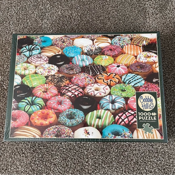 Cobble Hill Doughnut 1000 Pc Puzzle - Picture 1 of 9